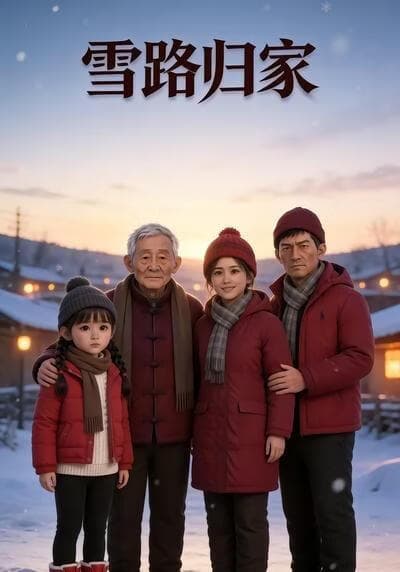 雪路归家海报